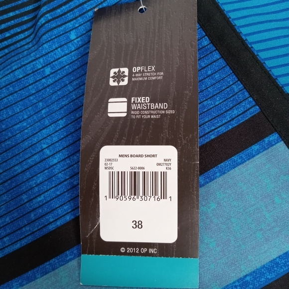 OCEAN PACIFIC MEN'S BOARD SHORTS SIZE 38 NWT NAVY - Picture 9 of 14